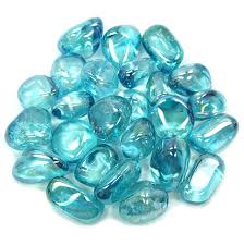 Aqua Aura Quartz Tumbled