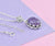 925 Silver Filigree Crown Charoite Gemstone Woman Pendant