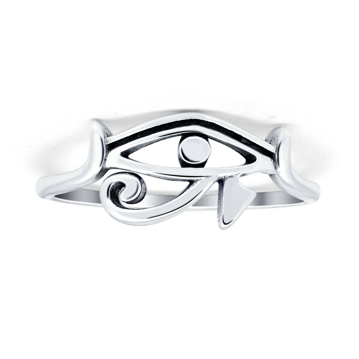 Oxidized Eye Of Horus Ring