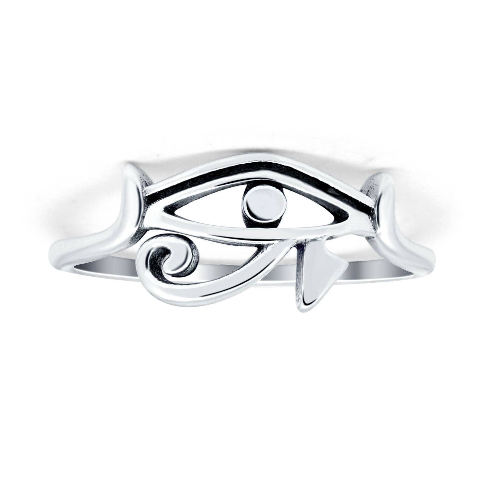 Oxidized Eye Of Horus Ring