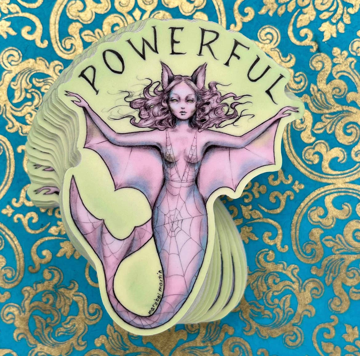 Powerful 3” vinyl sticker