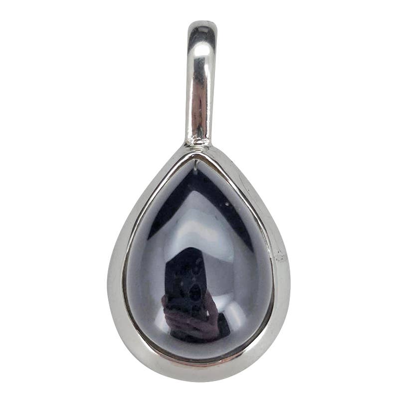 Black Onyx Sterling Silver Pendant