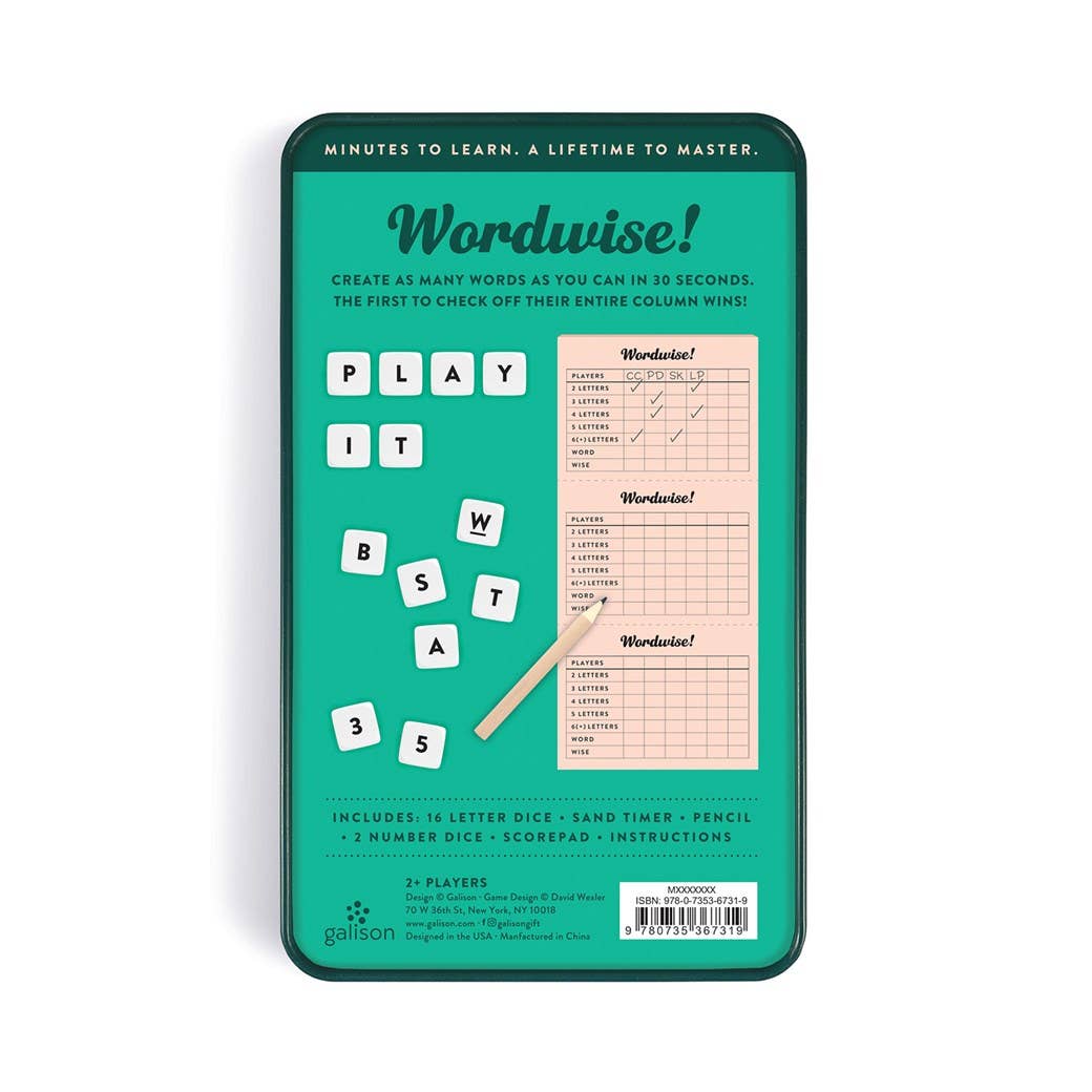 Wordwise! Dice Game