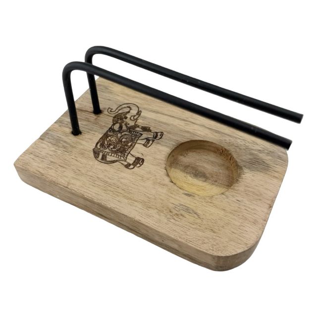 Wooden Sage & Candle Burner Decorated