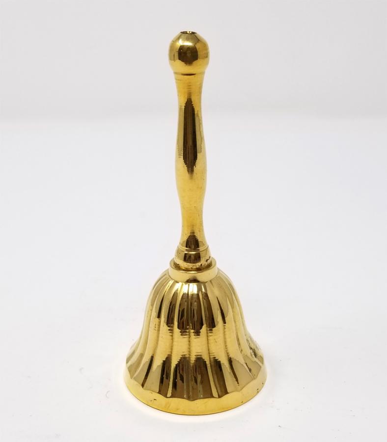 Brass Hand Bell 4" Scalloped