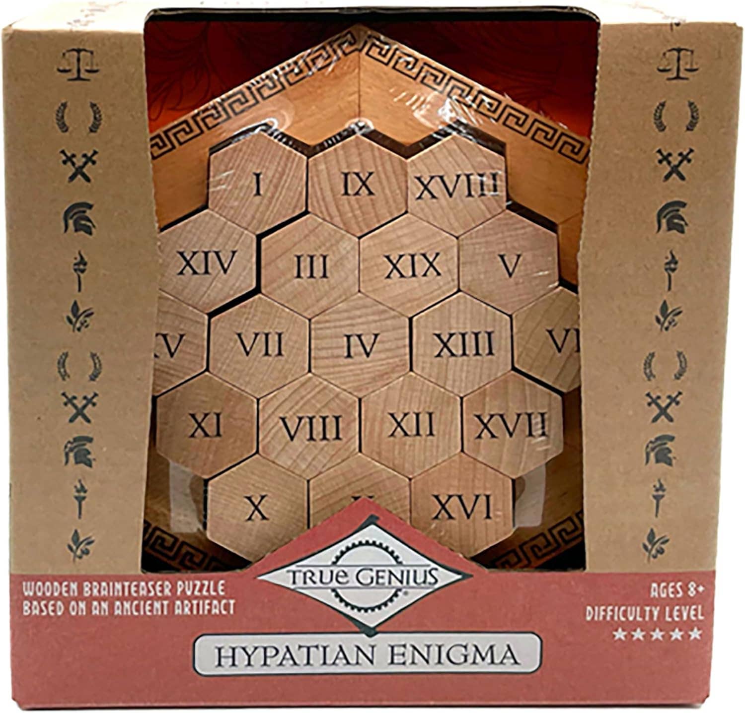 Hypatian Enigma Wooden Brainteaser Puzzle