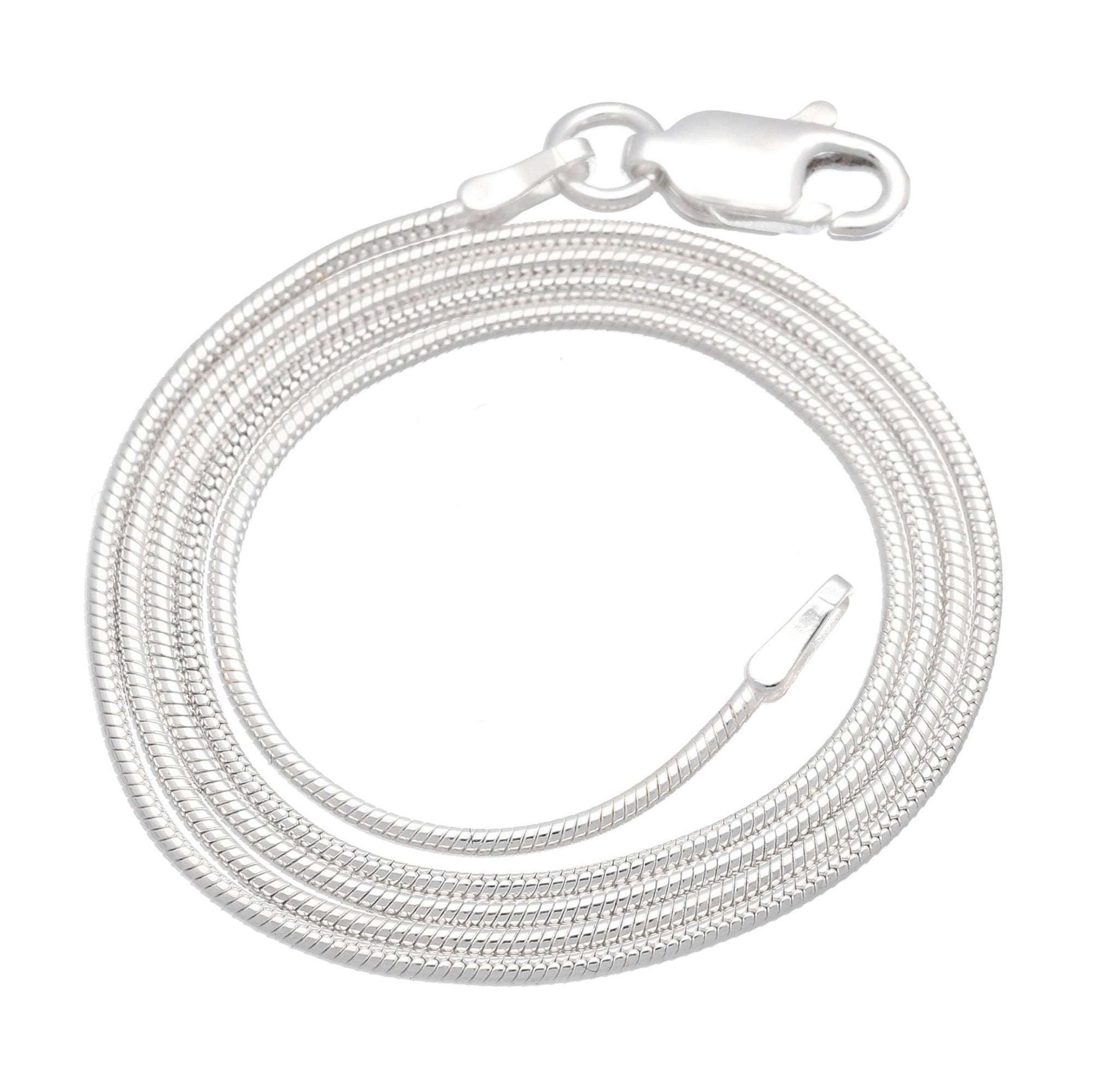 20" Sterling Silver Italian Snake Chain Necklace