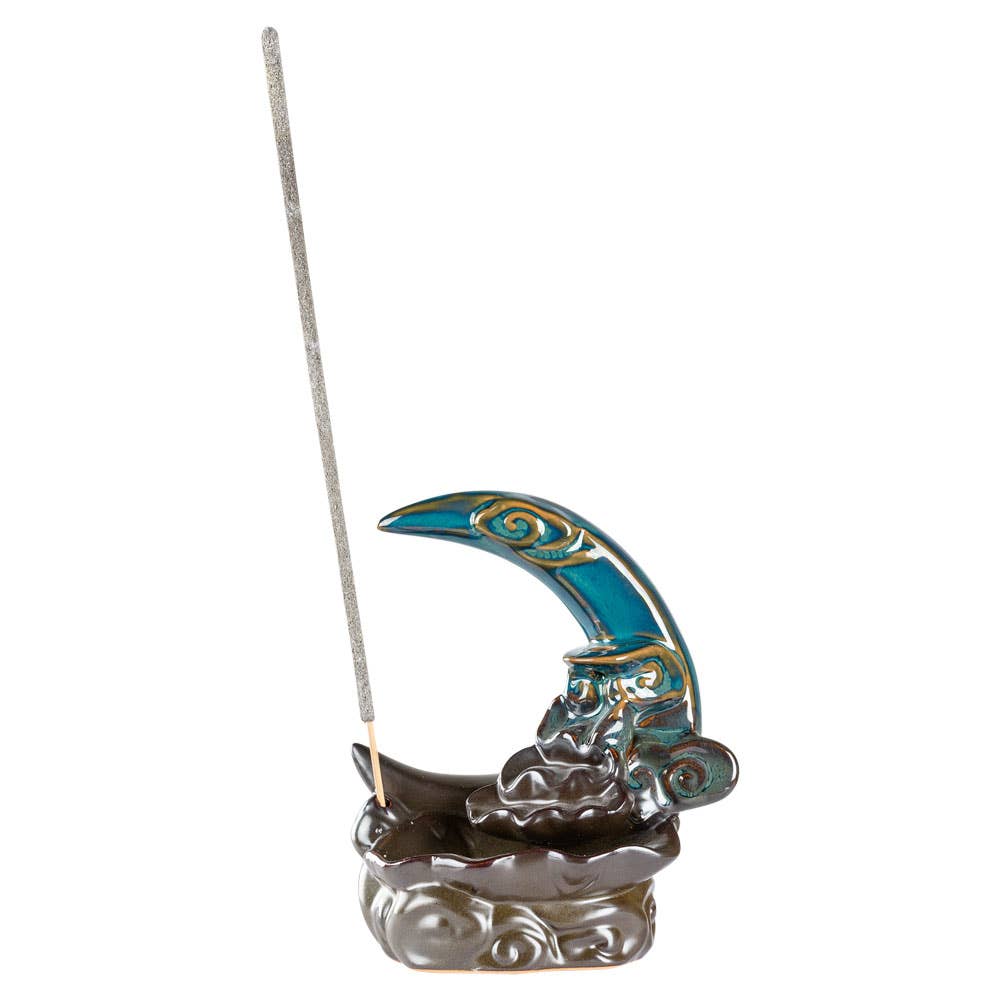 MOON WITH WATERFALL BACKFLOW CONE BURNER