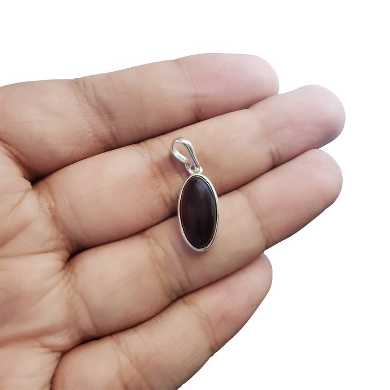 Baltic Amber Sterling Silver Pendant