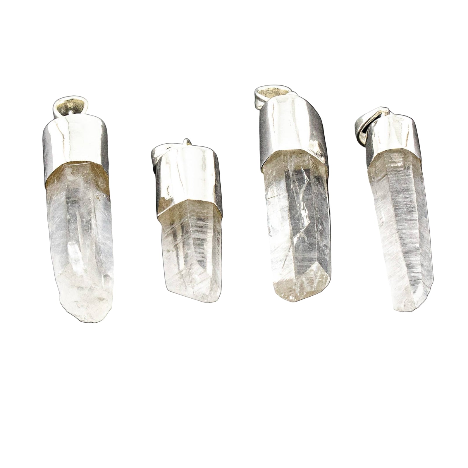Lemurian Quartz Sterling Silver Pendant