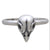 Sterling Silver Small Bird Skull Ring