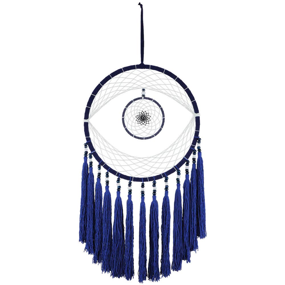 Blue And White Dreamcatcher With Eye