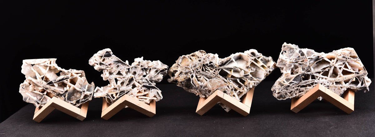 Natural Sphalerite Slice on Wooden Stand 15-20CM