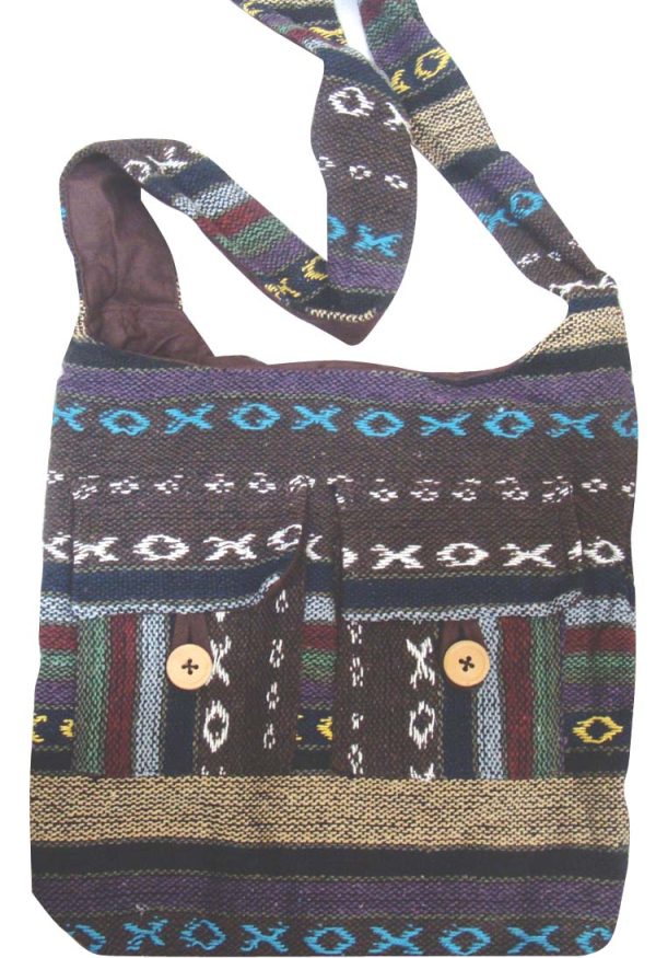 Woven Haversack Bag