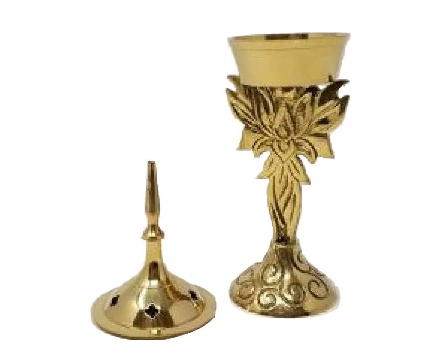 Brass Lotus Cone Burner 7.5"