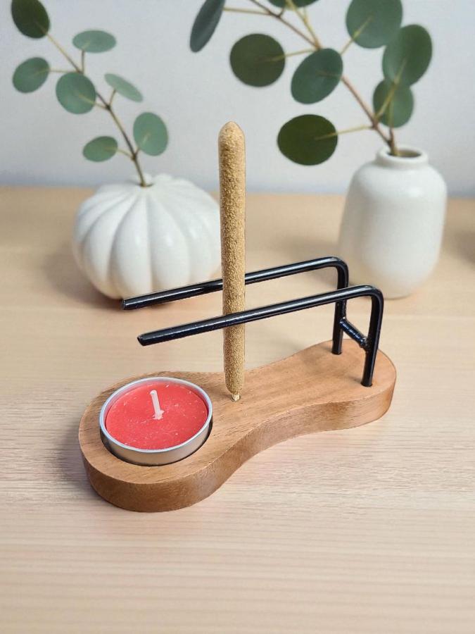 Wooden Sage & Candle Burner Simple