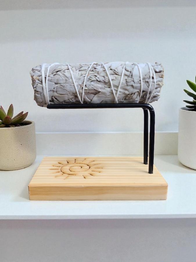 Wooden Sage & Candle Burner : Spiral