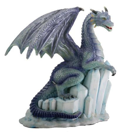 Blue Dragon on Ice Statue