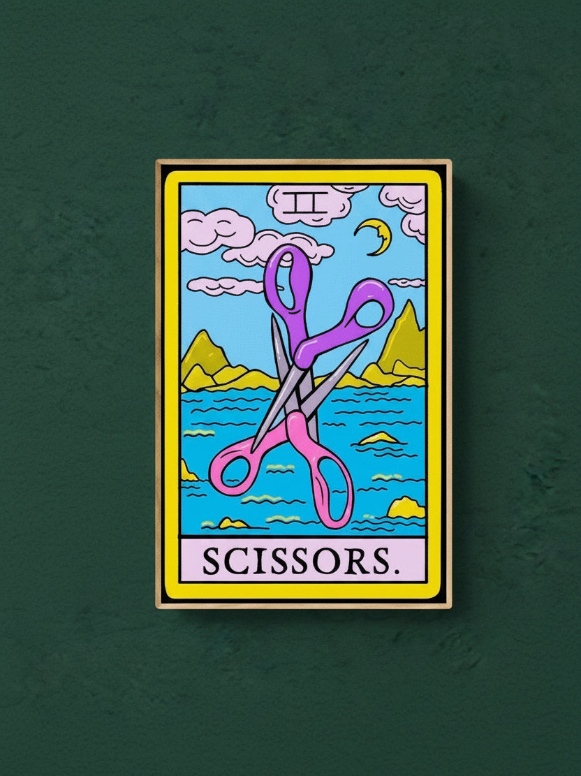 Scissors Enamel Pin