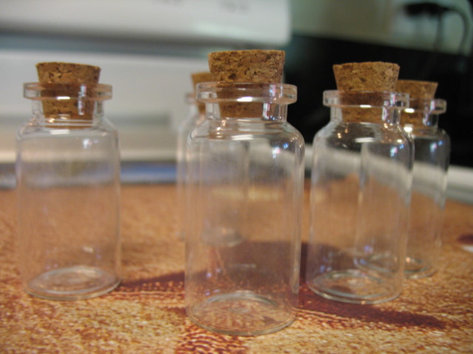 Glass Bottles with Cork Top
