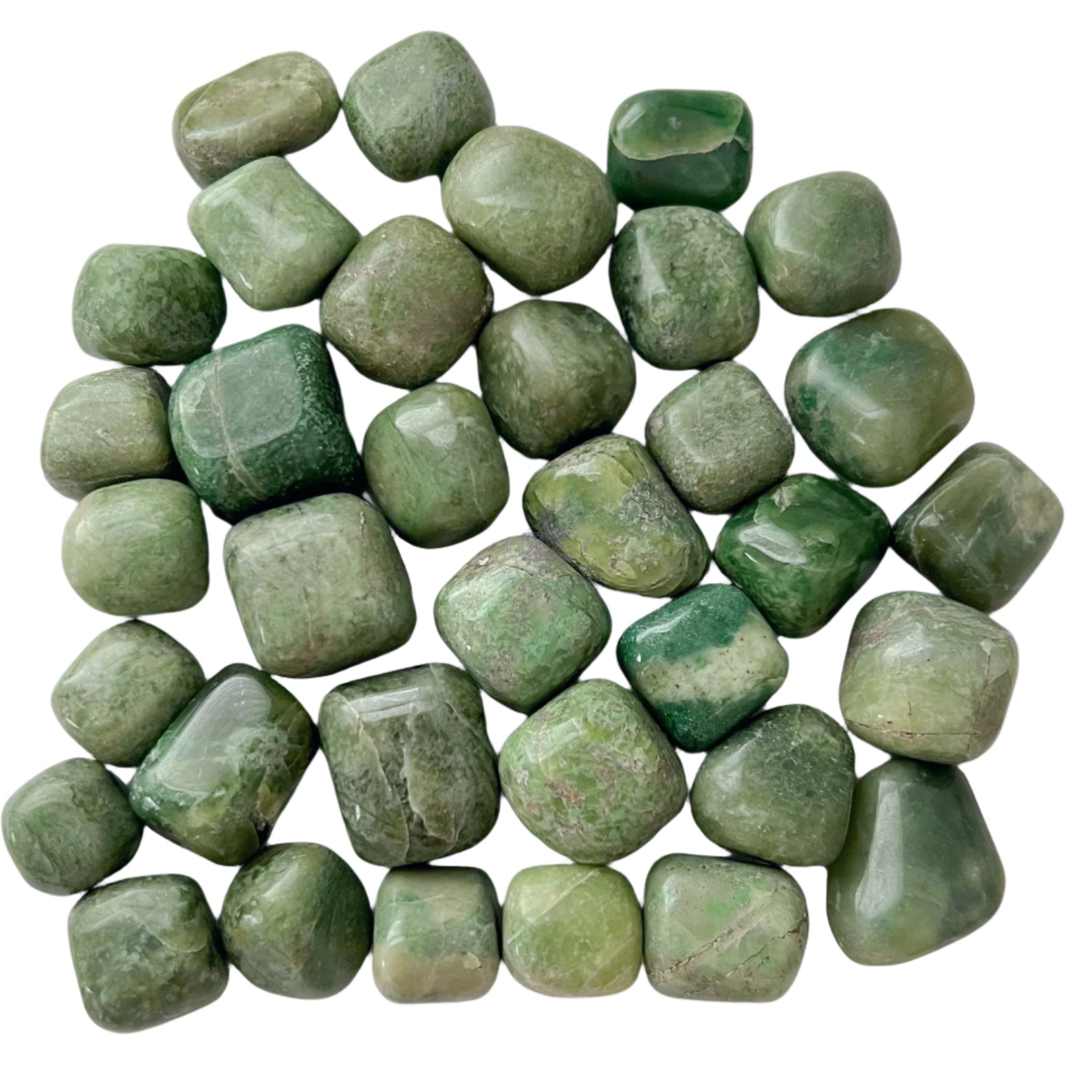 Green Garnet Tumbled