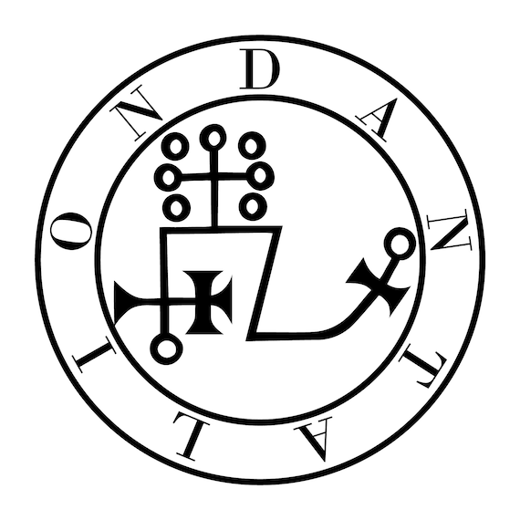 Sigil of Dantalion Stainless Steel Necklace