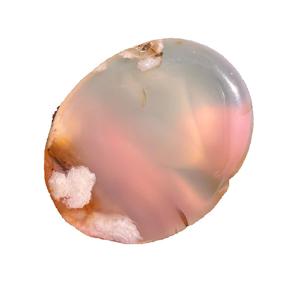 Flower Agate Worry Stone
