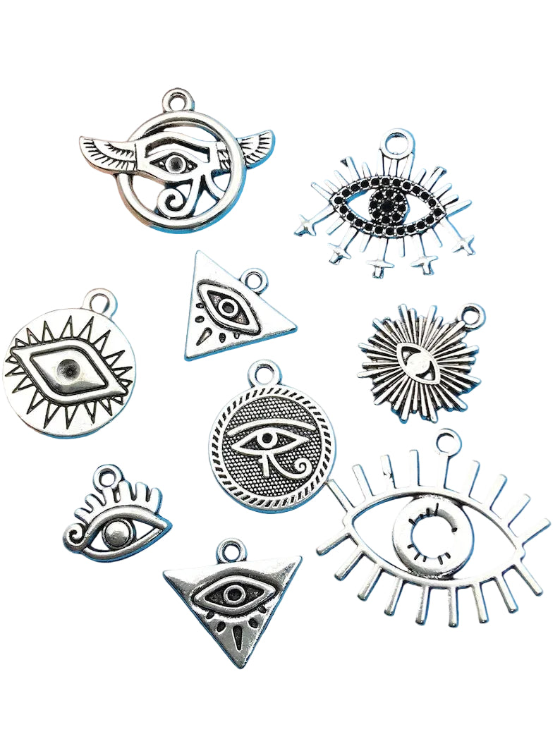 Eye Silver -Toned Necklace