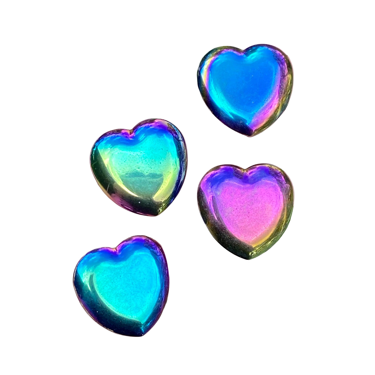 Titanium Hematite Crystal Heart