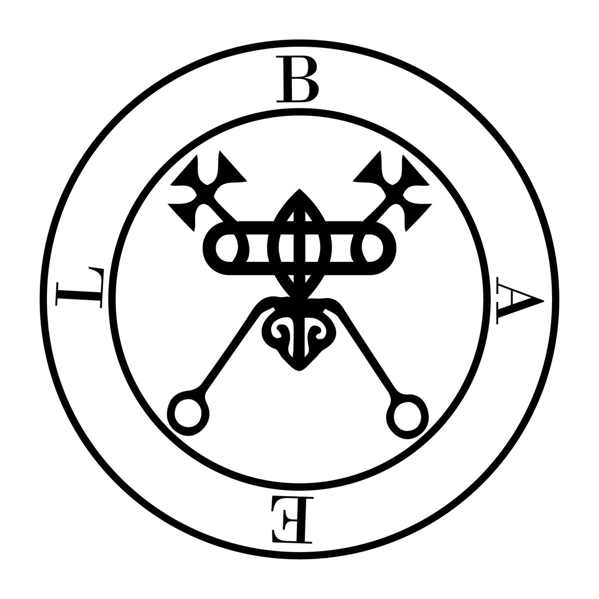 Sigil of Bael Stainless Steel Necklace