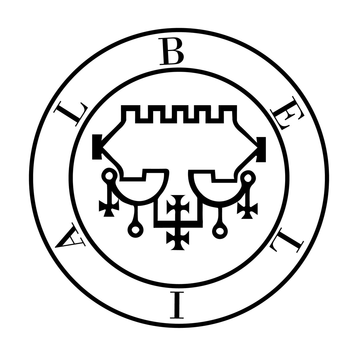 Sigil of Belial Stainless Steel Necklace