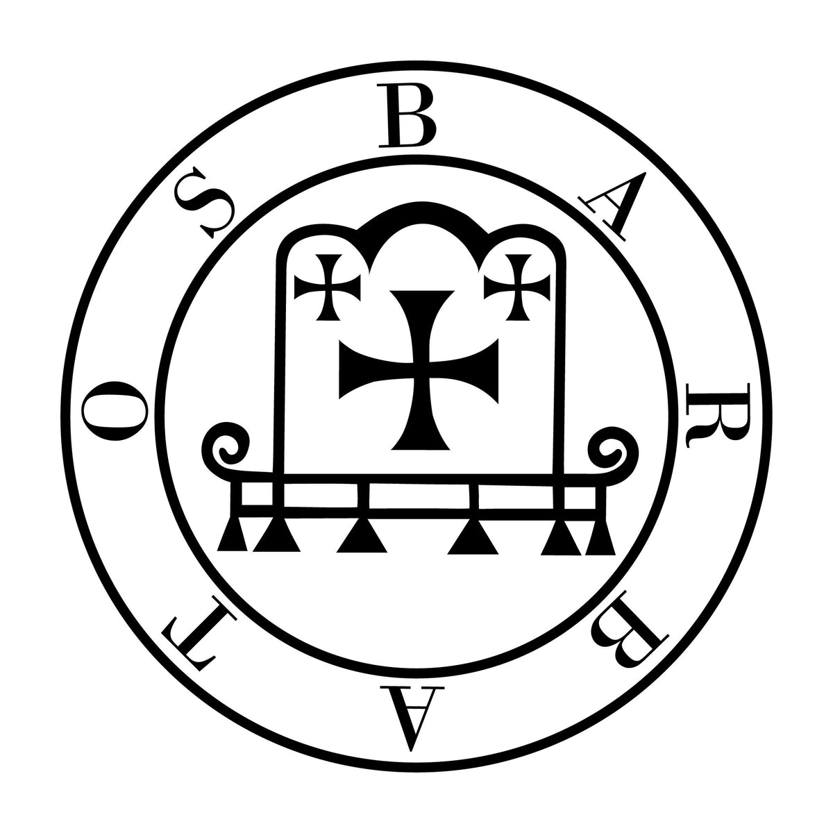 Sigil of Barbatos Stainless Steel Necklace