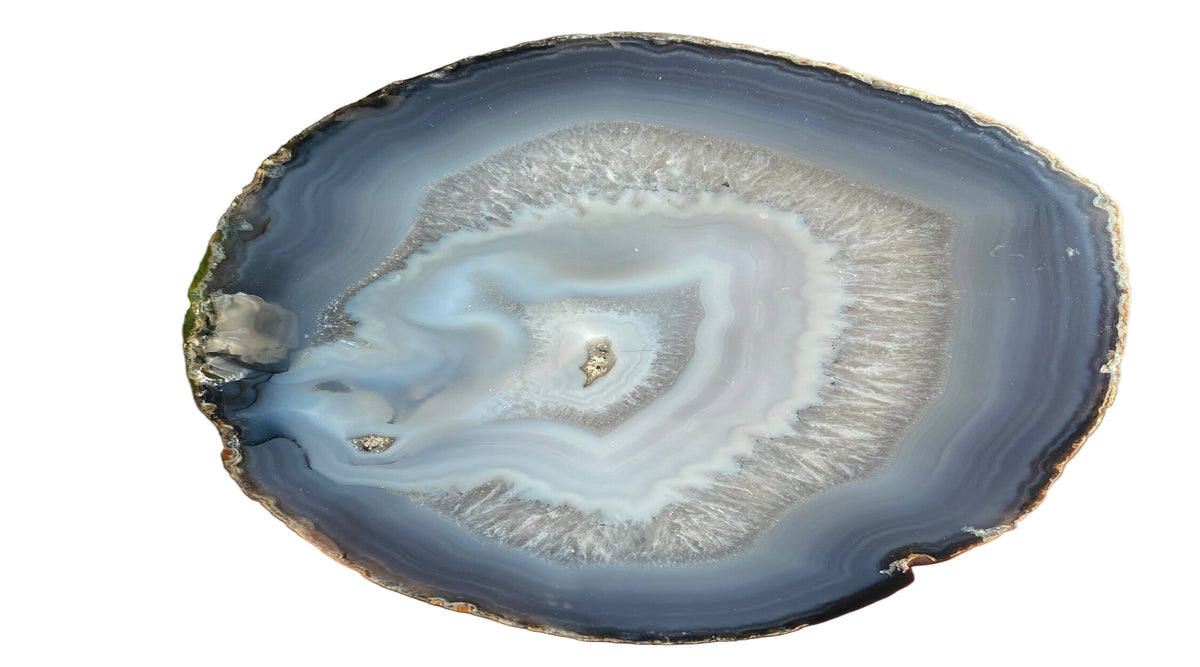 Agate Cut Base, one polished side