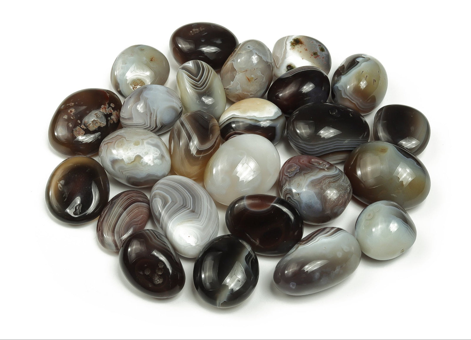 Black Agate (Sulemani) Tumbled