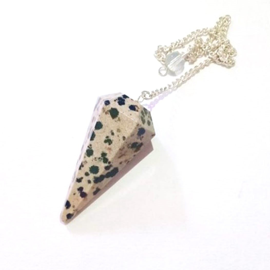 Simple Faceted Crystal Pendulum Necklace