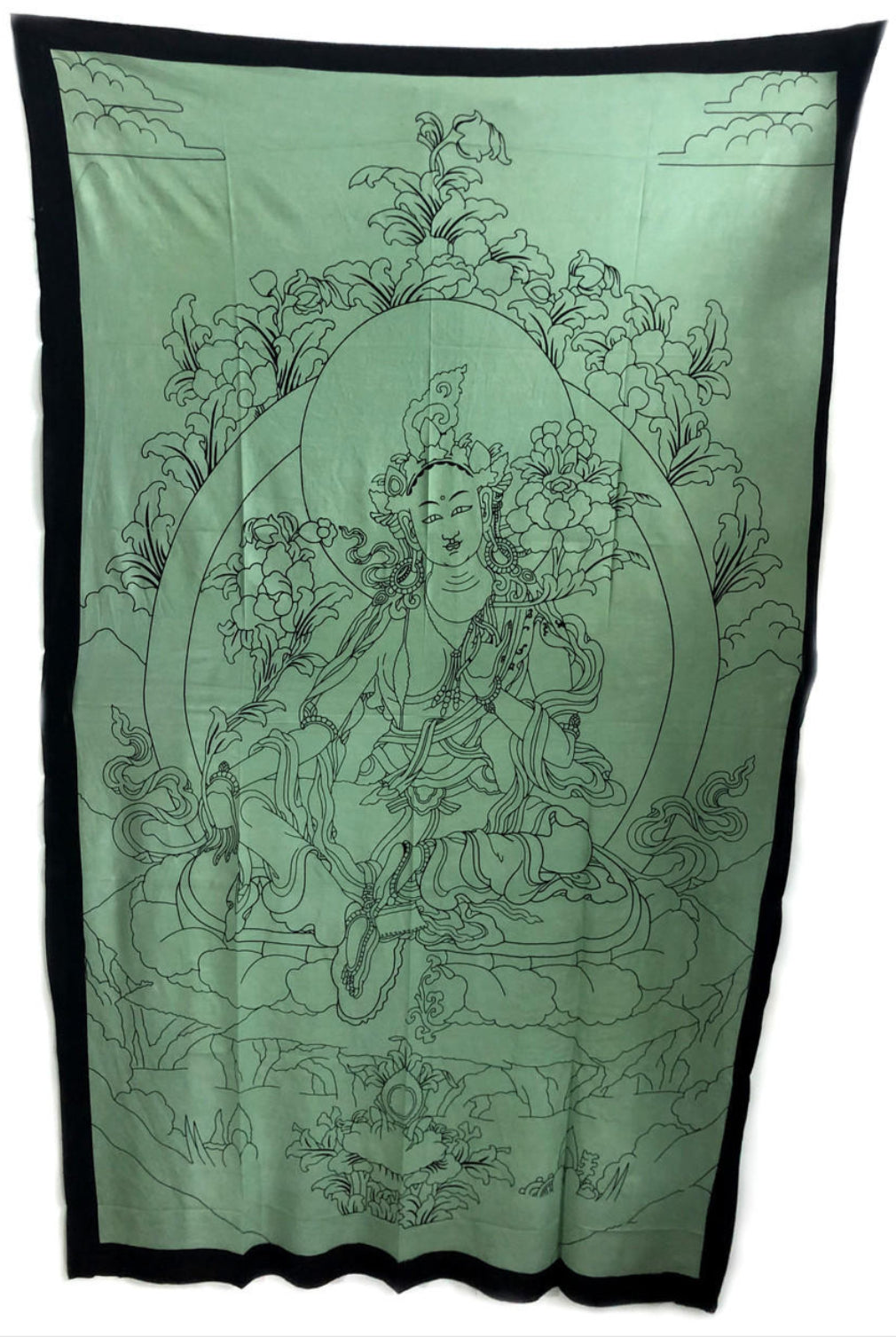 Green Tara Large Tapestry 86x53