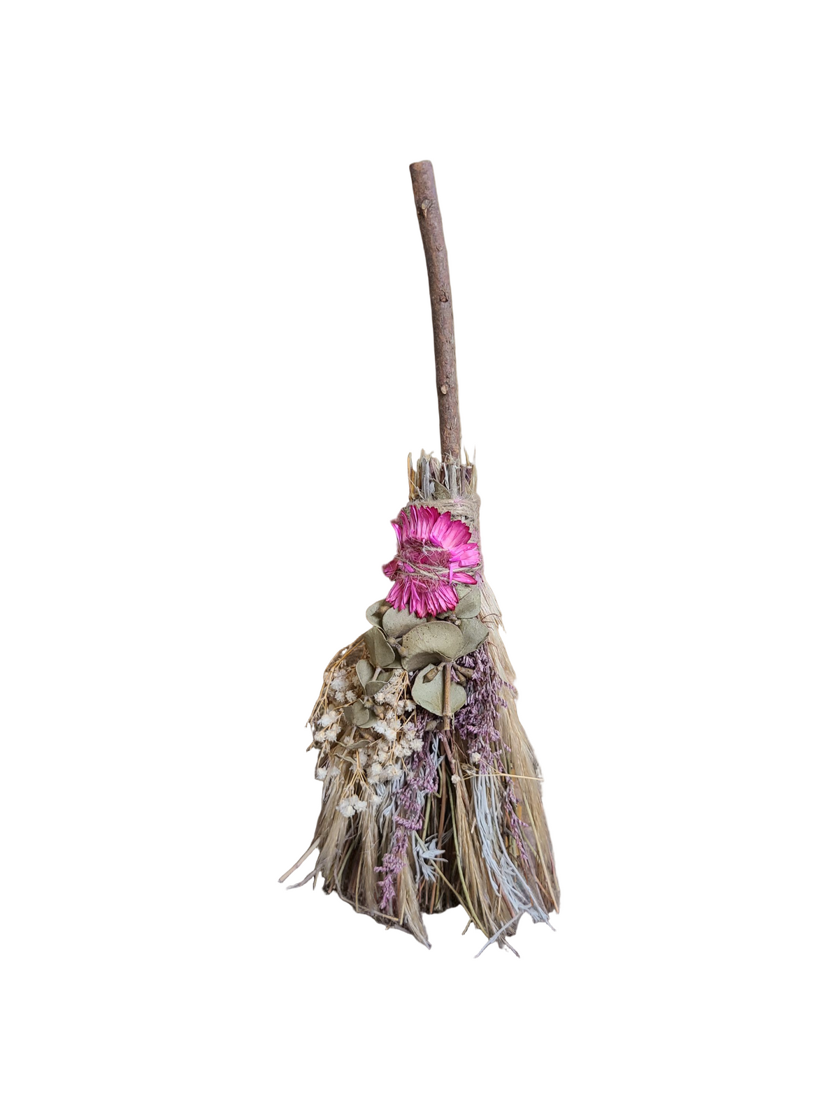 Decorated Besom Pink Mum