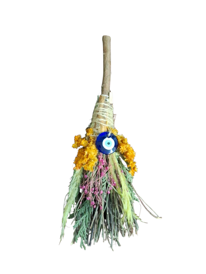 Decorated Besom Evil Eye