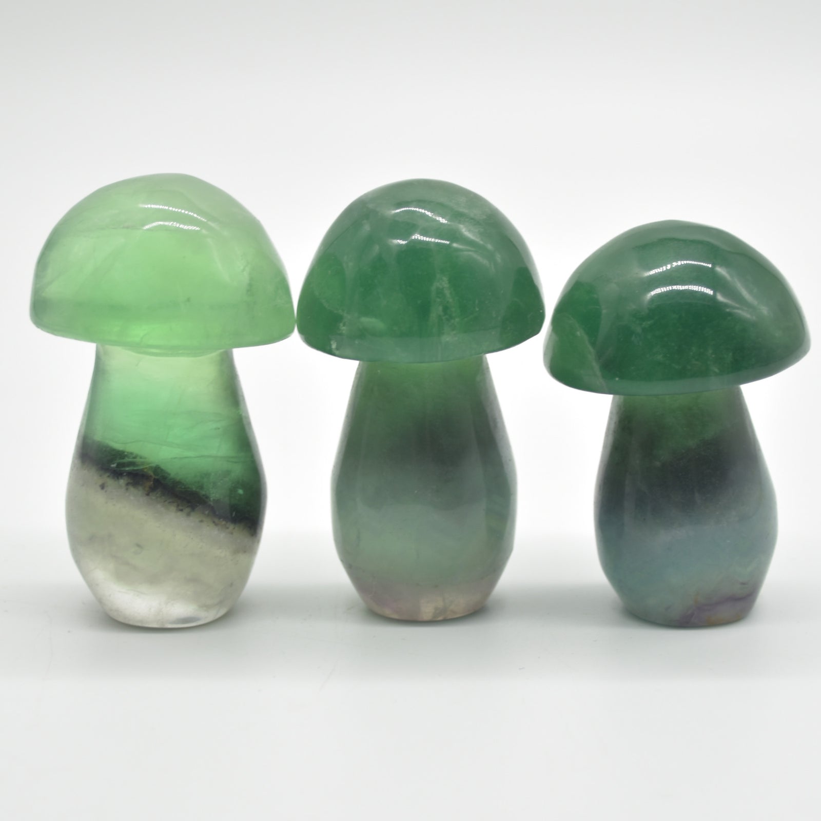 Mushrooms Carved Crystal