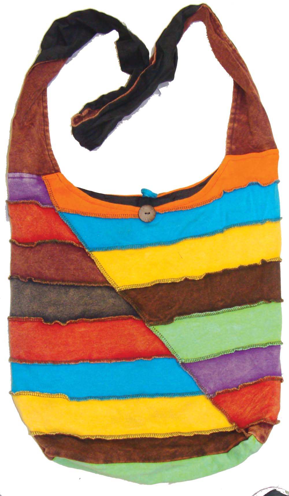 Patchwork Stripes Cross-Body Bag