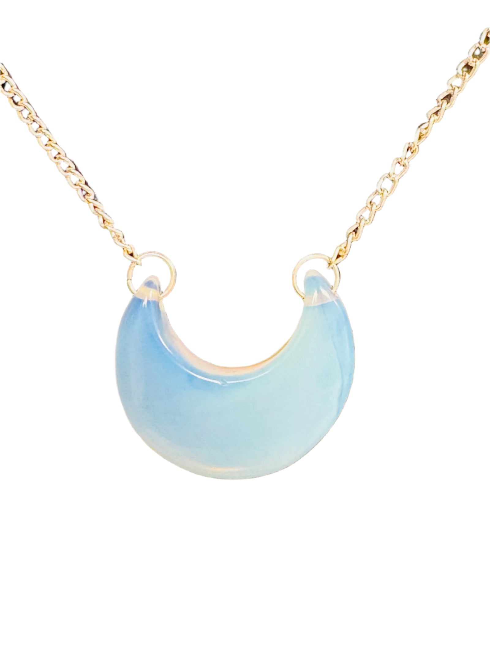 Opalite Crystal Moon Necklace