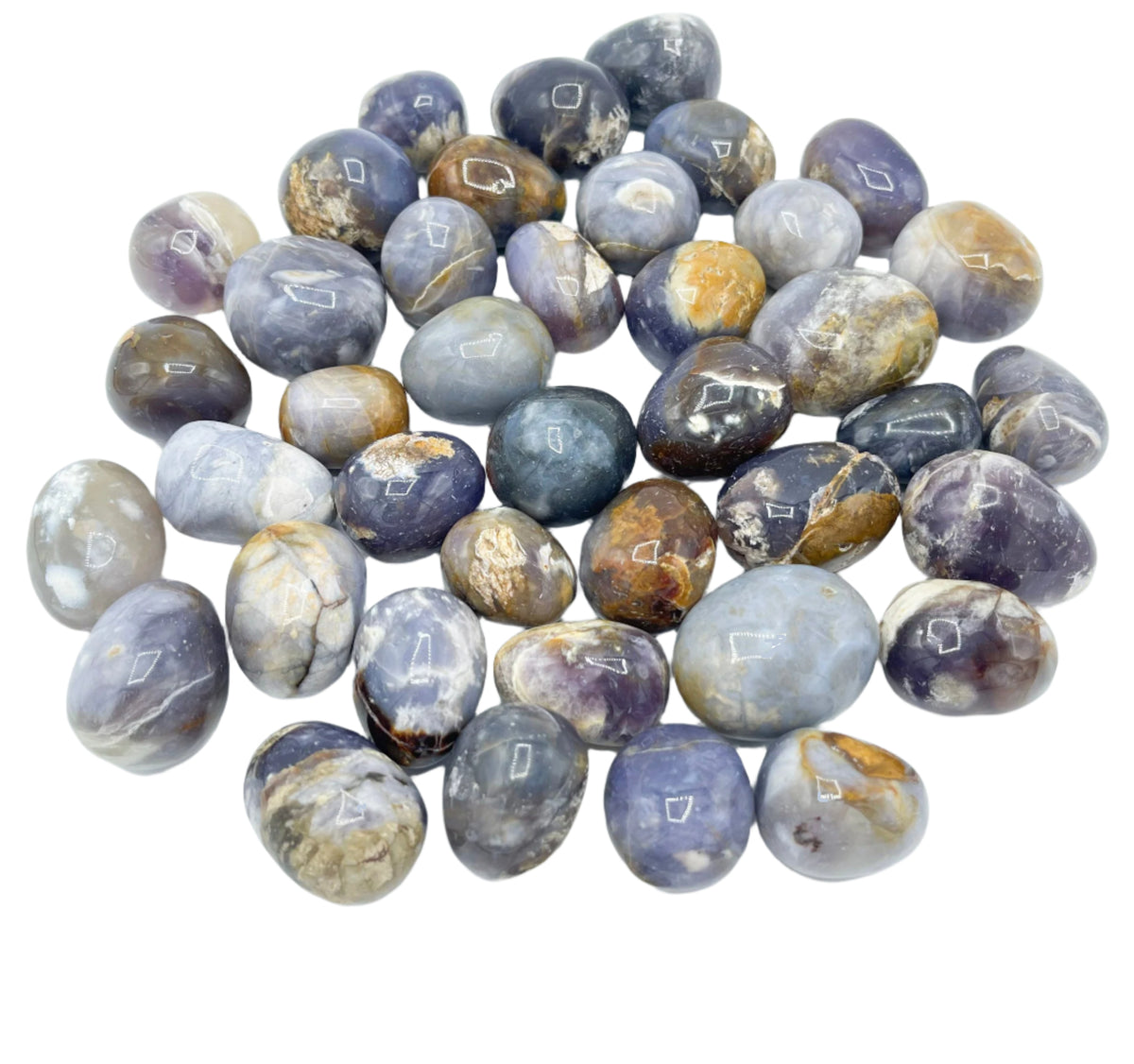 Chalcedony Purple Tumbled