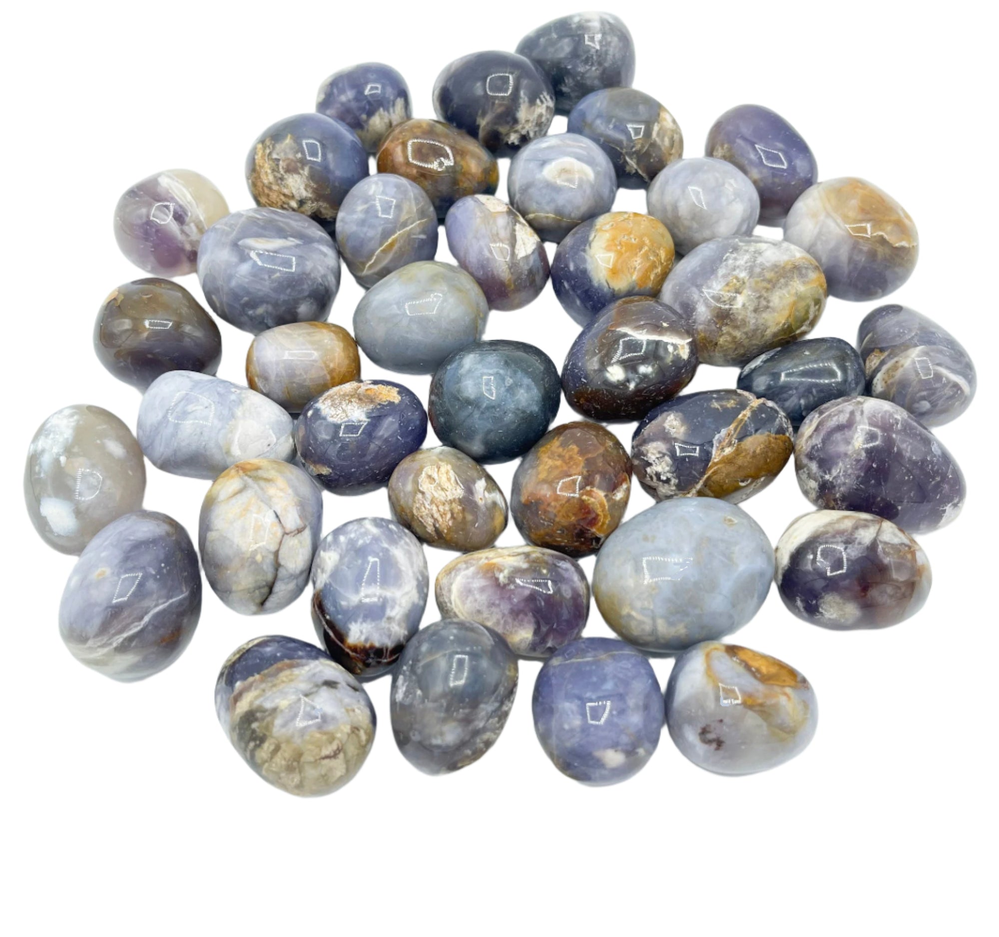 Chalcedony Purple Tumbled