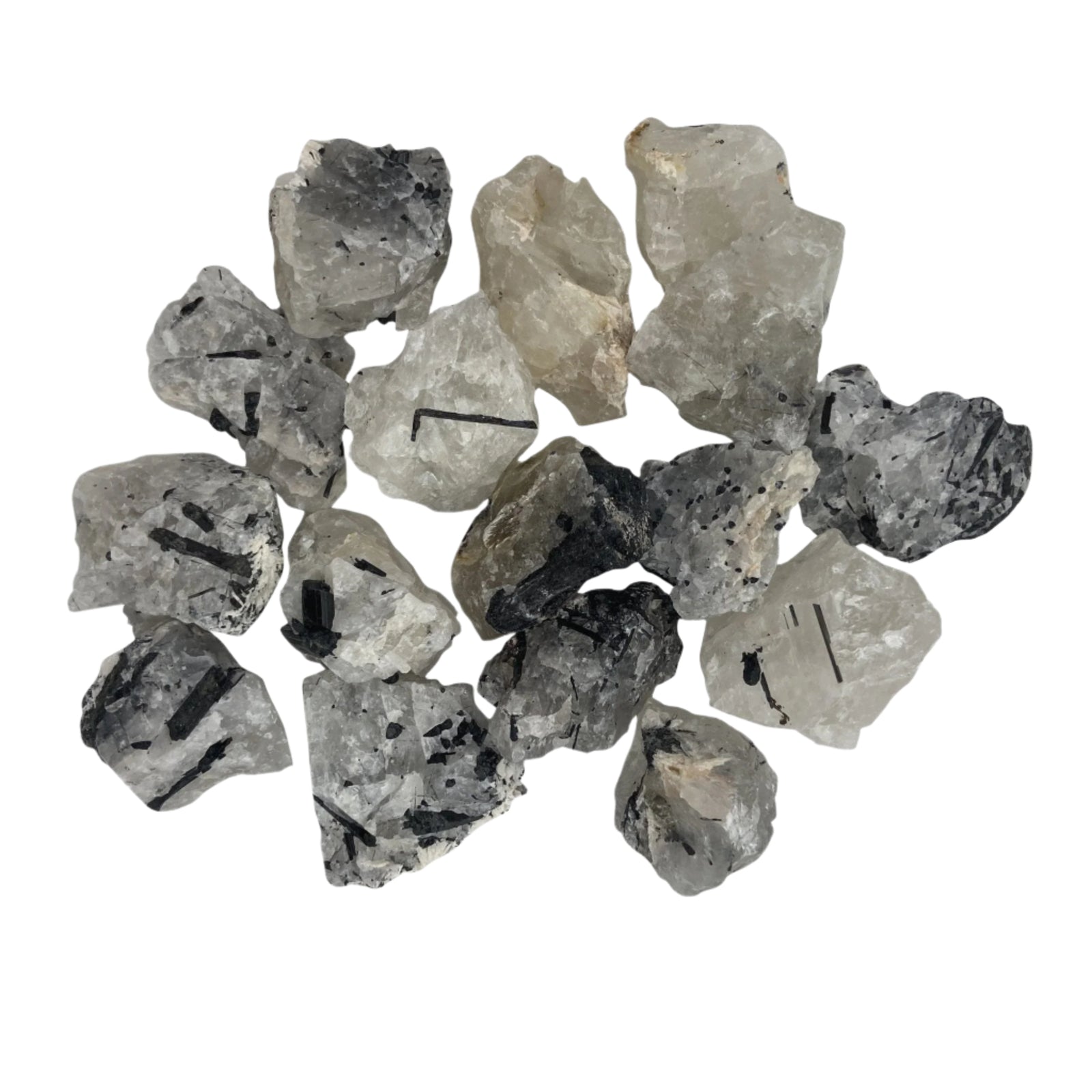 Tourmalated Quartz Chonks Rough