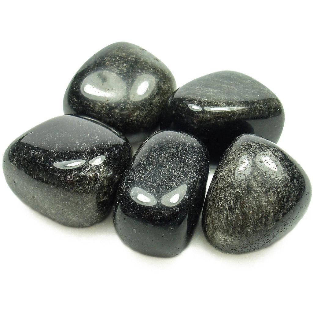 Silver Sheen Obsidian Tumbled