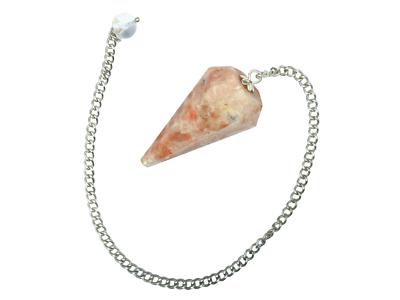 Sunstone Faceted Crystal Pendulum