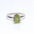 Peridot Rough Sterling Silver Ring