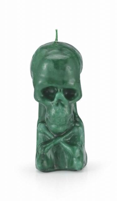 Skull and Crossbones Shaped Candle