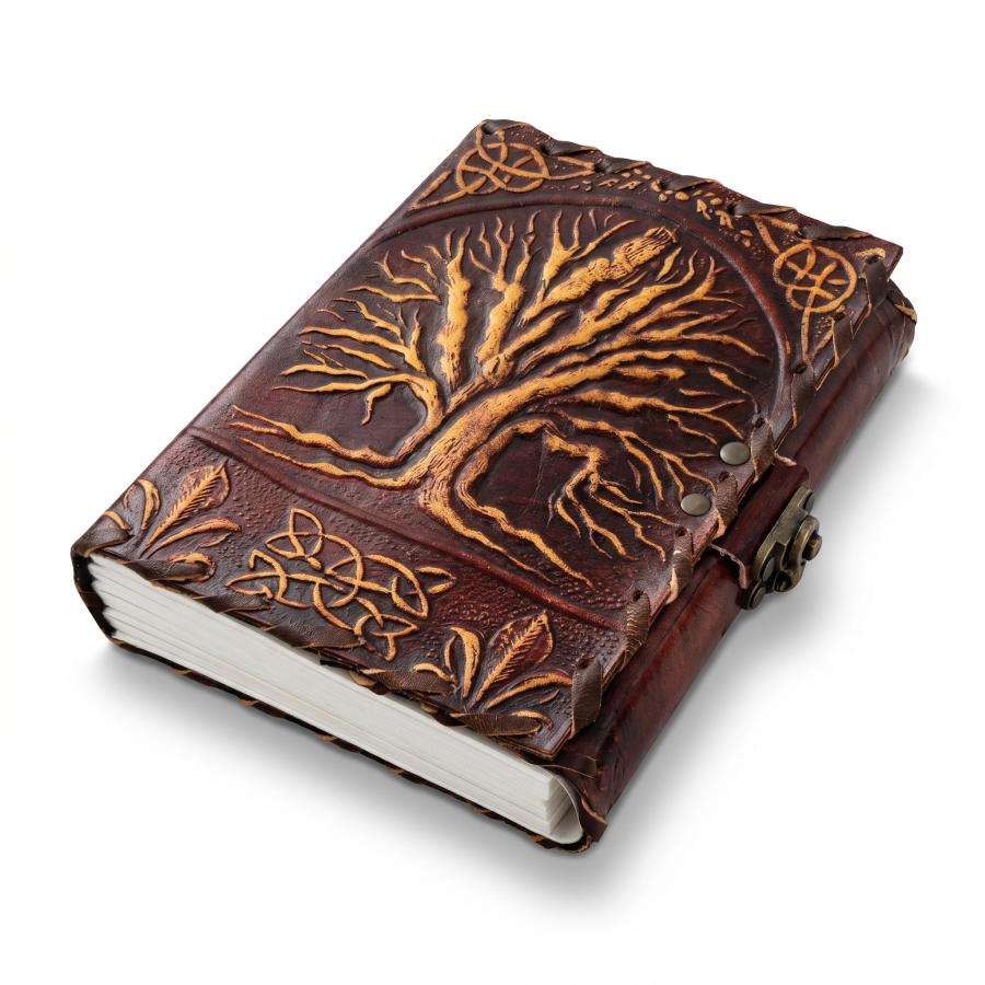 Tree of LIfe Leather Journal - Medium