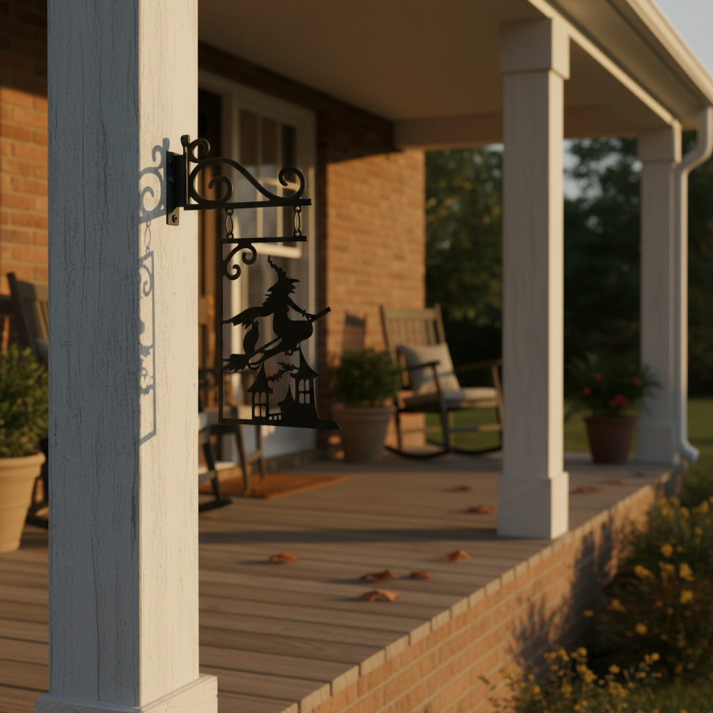 Flying Witch Shingle-Style Sign